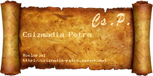 Csizmadia Petra névjegykártya