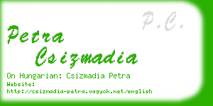 petra csizmadia business card